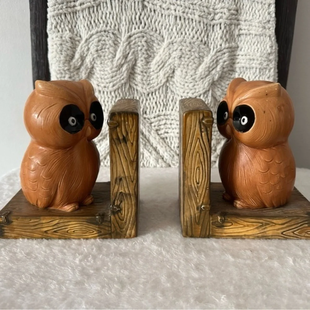 Vintage Lefton Owl Bookends